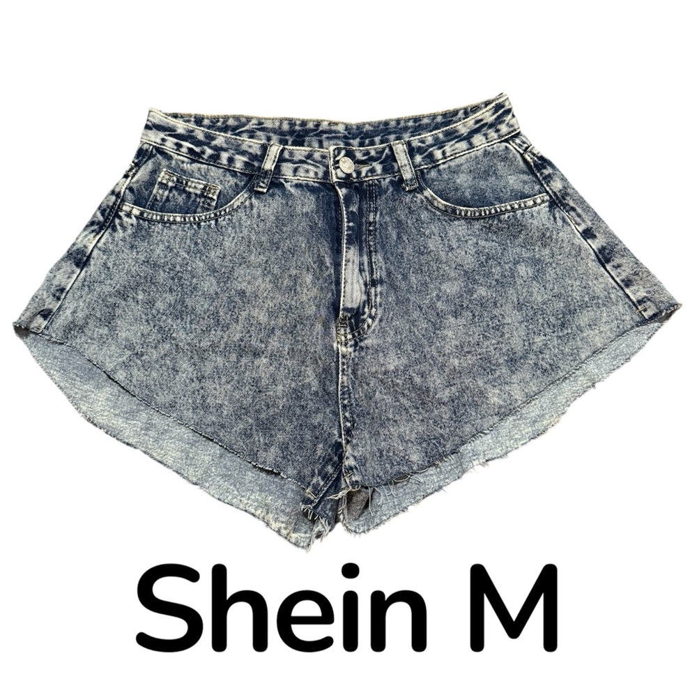 SHEIN Acid Wash Jean Shorts